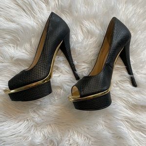 Enzo Angiolini - snake print heels